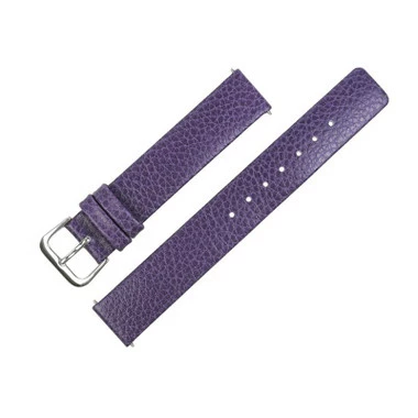 18mm Leather Watch Strap Purple Flat Calf 7 7/16 Inch Length 4 18mm Leather Watch Strap Purple Flat Calf 7 7/16 Inch Length - Image 4