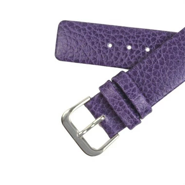 18mm Leather Watch Strap Purple Flat Calf 7 7/16 Inch Length 7 18mm Leather Watch Strap Purple Flat Calf 7 7/16 Inch Length - Image 7