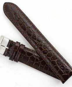 Brown Leather Watch Strap 22mm Padded Stitched Croco Grain 7 7/16 Inch Length 8 Brown Leather Watch Strap 22mm Padded Stitched Croco Grain 7 7/16 Inch Length -Cheap Watch Bands Store 103320photo4.2 31282.1659442686