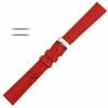10mm Watch Band Red Lizard Grain Leather 6 7/8 Inch Length