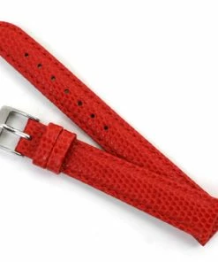 10mm Watch Band Red Lizard Grain Leather 6 7/8 Inch Length 10 10mm Watch Band Red Lizard Grain Leather 6 7/8 Inch Length -Cheap Watch Bands Store 106514photo5 42122.1659442689