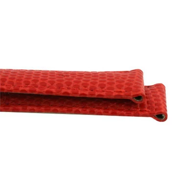 10mm Watch Band Red Lizard Grain Leather 6 7/8 Inch Length 6 10mm Watch Band Red Lizard Grain Leather 6 7/8 Inch Length - Image 6