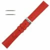 18mm Watch Band Red Lizard Grain Leather 7 1/2 Inch Length