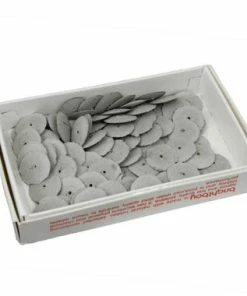 Rubber Pumice Abrasive Wheels White Style 999 Pack Of 100