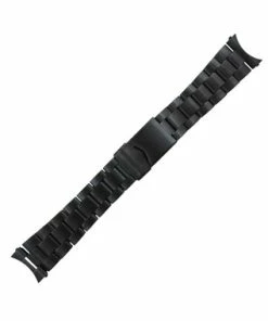 Cheap Watch Bands Store 44 Hadley Roma Metal Watch Band Black Finish 20mm Curved Or Straight Ends 6 1/2 Inch Length