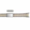 Hadley Roma Jubilee® Style Metal Watch Band Two Tone 20mm Curved End 6 1/2 Inch Length
