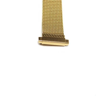 Hadely Roma Yellow Gold Tone Color Metal Watch Band 12 To 15mm Expandable Ends 7 Inch Length 6 Hadely Roma Yellow Gold Tone Color Metal Watch Band 12 To 15mm Expandable Ends 7 Inch Length - Image 6