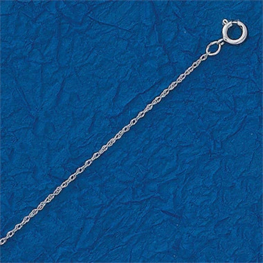 10K White Gold, Replacement Rope Chain, .5mm 3 10K White Gold, Replacement Rope Chain, .5mm - Image 3