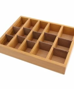 Bur Box Holder Organizer With 15 Compartments And Removable Dividers