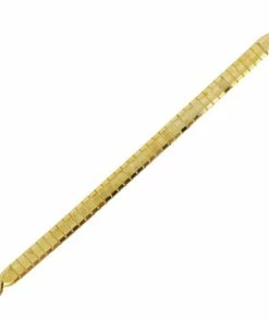 Ladies Watch Band 3mm Gold Tone Stainless Steel Fancy Style Expandable Band 5 7/8 Inch Length