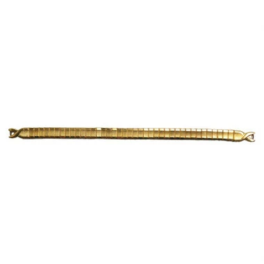 Ladies Watch Band 3mm Gold Tone Stainless Steel Fancy Style Expandable Band 5 7/8 Inch Length 2 Ladies Watch Band 3mm Gold Tone Stainless Steel Fancy Style Expandable Band 5 7/8 Inch Length - Image 2