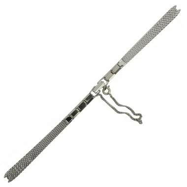 Metal Watch Band 3mm V-End Silver Tone Stainless Steel Mesh Band 6 1/4 Inch Length 1 Metal Watch Band 3mm V-End Silver Tone Stainless Steel Mesh Band 6 1/4 Inch Length