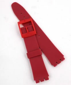 Red Silicone Generic Swatch® Watch Band 14mm Wide And Fits 12mm Notched Case 6 3/4 Inch Length -Cheap Watch Bands Store 204820photo3 70347.1659442689