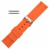 Silicone Watch Band 26mm Orange Sport Watch Band Rubber Jelly 7 11/16 Inch Length