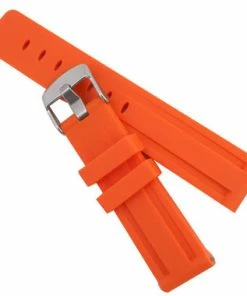Silicone Watch Band 26mm Orange Sport Watch Band Rubber Jelly 7 11/16 Inch Length -Cheap Watch Bands Store 2057photo3.1 58993.1659442738