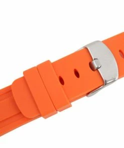 Silicone Watch Band 26mm Orange Sport Watch Band Rubber Jelly 7 11/16 Inch Length -Cheap Watch Bands Store 2057photo6.1 80853.1659442738