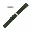 Hadley Roma Genuine Cordura® Watch Strap 22mm Military Green 7 7/8 Inch Length