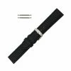 Hadley Roma Genuine Lorica® 24mm Black Watch Band Hypo Allergenic 7 13/16 Inch Length