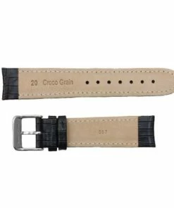 Curved Leather Watch Band 20mm Black Gator Grain 7 3/8 Inch Length 8 Curved Leather Watch Band 20mm Black Gator Grain 7 3/8 Inch Length -Cheap Watch Bands Store 45120cphoto3 31828.1659442716