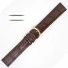 Brown Watch Band 18mm Leather Gator Chrono 8 1/8 Inch Length