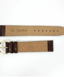 Brown Watch Band 22mm Leather Gator Chrono 8 1/8 Inch Length -Cheap Watch Bands Store 45320Lphoto6.2 43329.1659442690