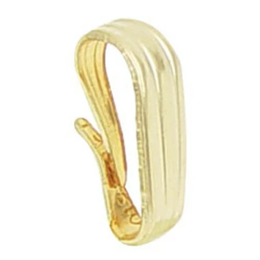 Snap On Bail - Large 14K Yellow Gold 2 Snap On Bail - Large 14K Yellow Gold - Image 2