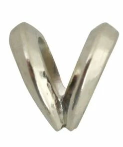 Rabbit Ear Pendant Bail - Small 14K White Gold