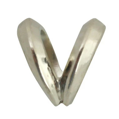 Rabbit Ear Pendant Bail - Small 14K White Gold 1 Rabbit Ear Pendant Bail - Small 14K White Gold