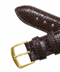 Hadley Roma 19mm Brown Genuine Java Lizard Watch Band 7 7/16 Inch Length -Cheap Watch Bands Store 652 18 yellow4 68793.1659442691