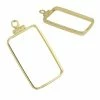 Coin Bezel China One Gram Gold Panda Bar Yellow Gold Filled Coin Edge Coin Frame Pendant