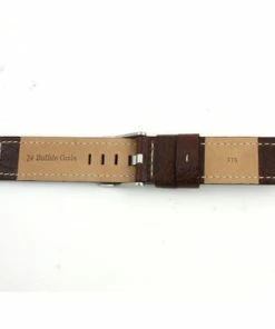 Brown Leather Watch Band 22mm Thicker With White Stitching 7 3/4 Inch Length -Cheap Watch Bands Store 82924photo2.1 38407.1659442679