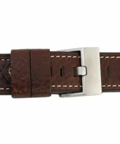 Brown Leather Watch Band 22mm Thicker With White Stitching 7 3/4 Inch Length -Cheap Watch Bands Store 82924photo7.1 29905.1659442679
