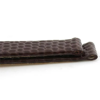 Brown Leather Watch Band 8mm Brown Leather Lizard Grain 7 1/2 Inch Length 6 Brown Leather Watch Band 8mm Brown Leather Lizard Grain 7 1/2 Inch Length - Image 6