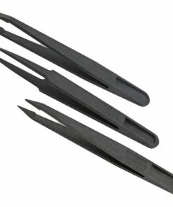 Bergeon ESD Carbon Fiber Tweezers 6751-S 3 Piece Set