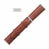 Hadley Roma Shrunken Grain Leather 19mm Watch Strap Tan 7 5/16 Inch Length