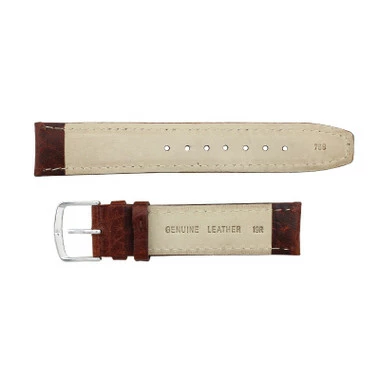 Hadley Roma Shrunken Grain 20mm Leather Watch Strap Tan 7 5/16 Inch Length 3 Hadley Roma Shrunken Grain 20mm Leather Watch Strap Tan 7 5/16 Inch Length - Image 3
