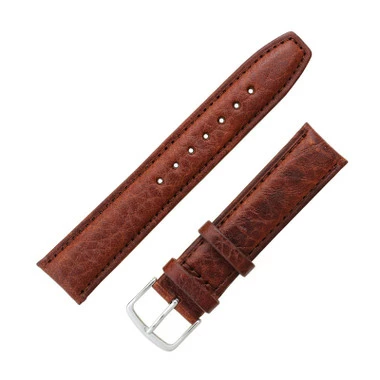 Hadley Roma Shrunken Grain 20mm Leather Watch Strap Tan 7 5/16 Inch Length 2 Hadley Roma Shrunken Grain 20mm Leather Watch Strap Tan 7 5/16 Inch Length - Image 2