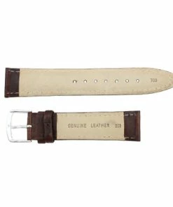 Hadley Roma Shrunken Grain 20mm Leather Watch Strap Brown 7 5/16 Inch Length -Cheap Watch Bands Store IMG 0557F1.4 36777.1659986009
