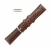 Hadley Roma Brown 22mm Oil Tanned Leather Watch Band 8 1/4 Inch Length