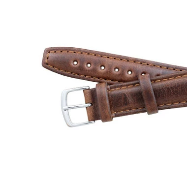 Hadley Roma Brown 18mm Oil Tanned Leather Watch Band 7 7/16 Inch Length 4 Hadley Roma Brown 18mm Oil Tanned Leather Watch Band 7 7/16 Inch Length - Image 4