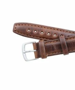 Hadley Roma Brown 20mm Oil Tanned Leather Watch Band 8 1/4Inch Length -Cheap Watch Bands Store IMG 0609F1.4 45288.1659986022