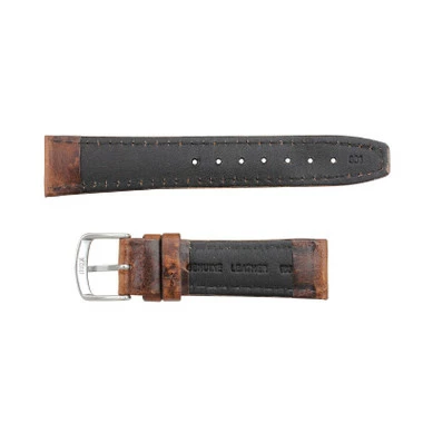 Hadley Roma Brown 20mm Oil Tanned Leather Watch Band 7 7/16 Inch Length 3 Hadley Roma Brown 20mm Oil Tanned Leather Watch Band 7 7/16 Inch Length - Image 3