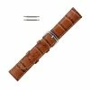 Hadley Roma Alligator Grain 21mm Tan Italian Leather Watch Band 7 1/2 Inch Length