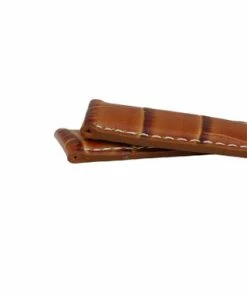 Hadley Roma Alligator Grain 21mm Tan Italian Leather Watch Band 7 1/2 Inch Length -Cheap Watch Bands Store IMG 0665F1.3 98538.1659442693