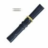 Watch Band 20mm Classic Calf Navy Blue Leather 7 1/2 Inch Length
