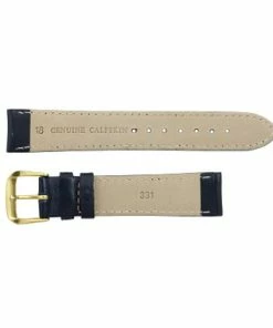 Watch Band 20mm Classic Calf Navy Blue Leather 7 1/2 Inch Length -Cheap Watch Bands Store IMG 0736F1.2 31822.1659986013