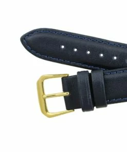 Watch Band 20mm Classic Calf Navy Blue Leather 7 1/2 Inch Length -Cheap Watch Bands Store IMG 0737F2 20775.1659986013