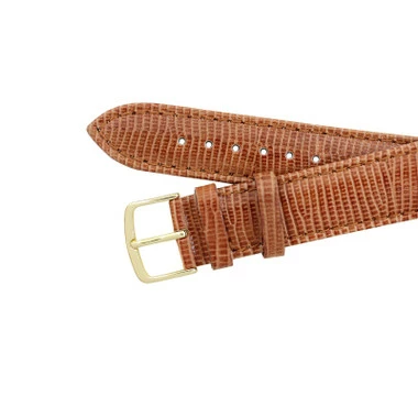 Hadley Roma Lizard Grain 18mm Brown Leather Watch Strap 8 3/16 Inch Length 4 Hadley Roma Lizard Grain 18mm Brown Leather Watch Strap 8 3/16 Inch Length - Image 4