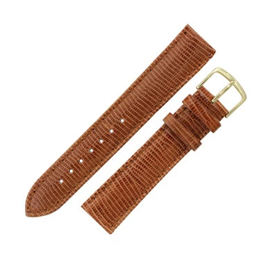 Hadley Roma Lizard Grain 18mm Brown Leather Watch Strap 8 3/16 Inch Length 2 Hadley Roma Lizard Grain 18mm Brown Leather Watch Strap 8 3/16 Inch Length - Image 2