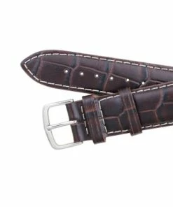 Hadley Roma 22mm Brown Alligator Grain Italian Leather Watch Band 7 1/2 Inch Length -Cheap Watch Bands Store IMG 0786F1.4 64349.1659442693